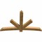 Ekena Millwork Alberta Rough Sawn Timber Gable Bracket, Western Red Cedar, 84"W x 53"H x 4"D x 6"F, 15/12 Pitch GBW084X53X0406ALB00RWR - alternate 3